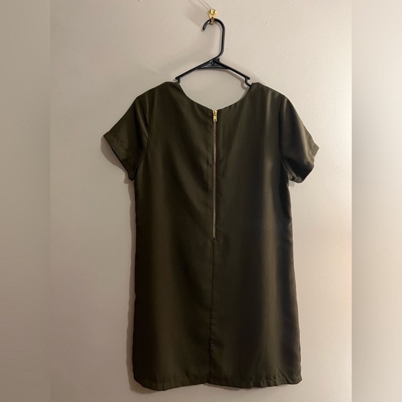 Lulus Olive Green Short Sleeve Dress - Picture 3 of 13